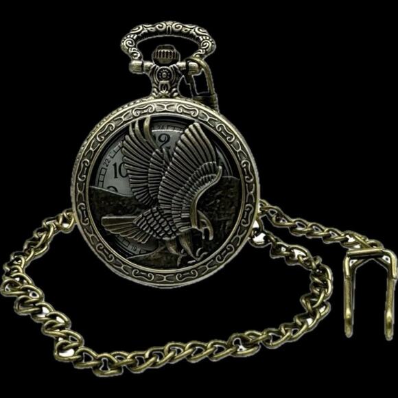 Invicta Vintage Liberty Pocket Watch 47mm Bronze (49003)- BRAND NEW IN BOX - Picture 3 of 6